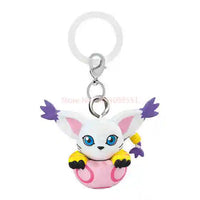 Digimon Adventure Gashapon keychain display — Digimon — Kakebo