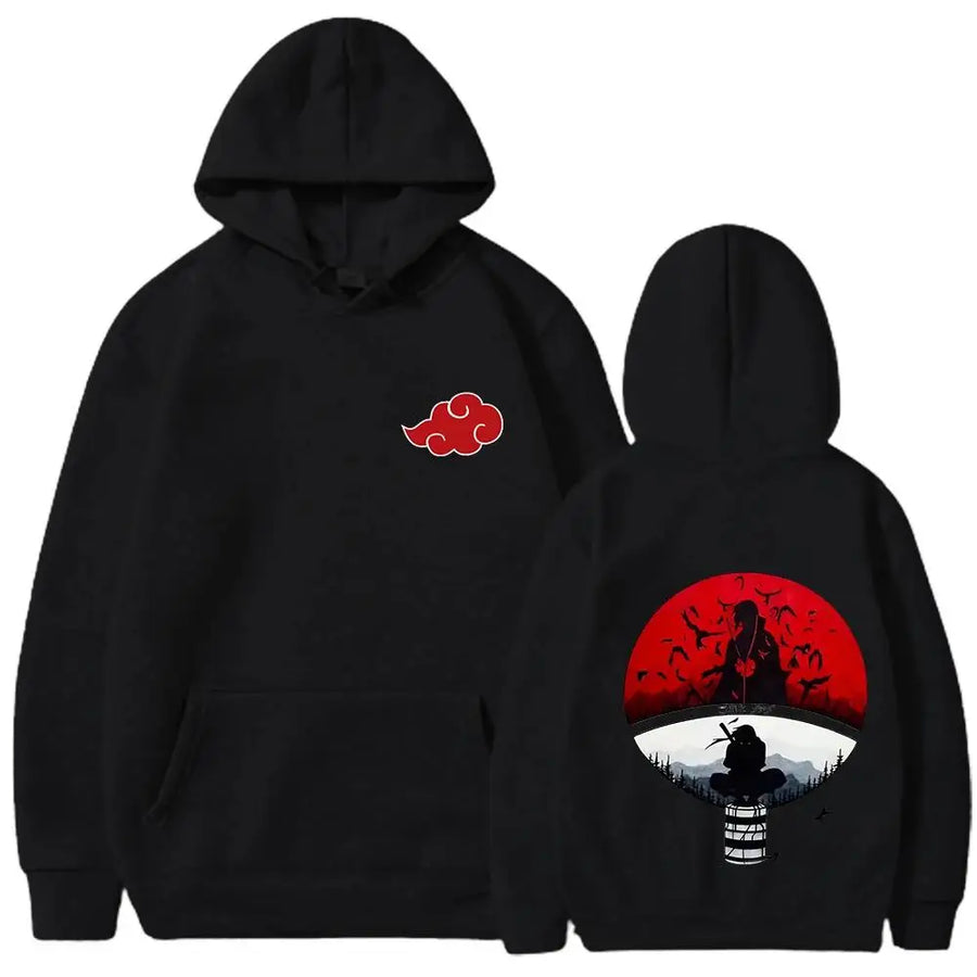 Naruto Anime Print Hoodie - Kakebo