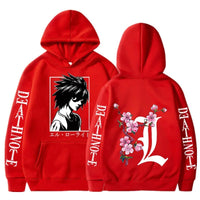 Death Note L Anime Print Hoodie – Men's & Women's Sweatshirt