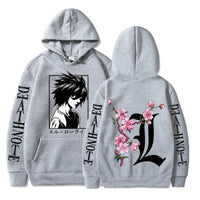 Death Note L Anime Print Hoodie – Men's & Women's Sweatshirt