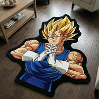 Dragon Ball Vegeta anime area rug front view — Dragon Ball — Kakebo