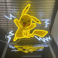 Pokemon Pikachu neon LED sign detail — Pokemon — Kakebo