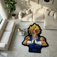 Dragon Ball Vegeta anime area rug in room — Dragon Ball — Kakebo