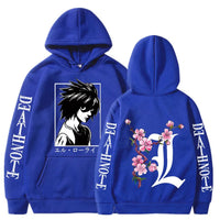 Death Note L Anime Print Hoodie – Men's & Women's Sweatshirt