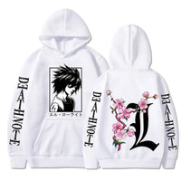 Death Note L Anime Print Hoodie – Men's & Women's Sweatshirt