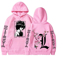 Death Note L Anime Print Hoodie – Men's & Women's Sweatshirt