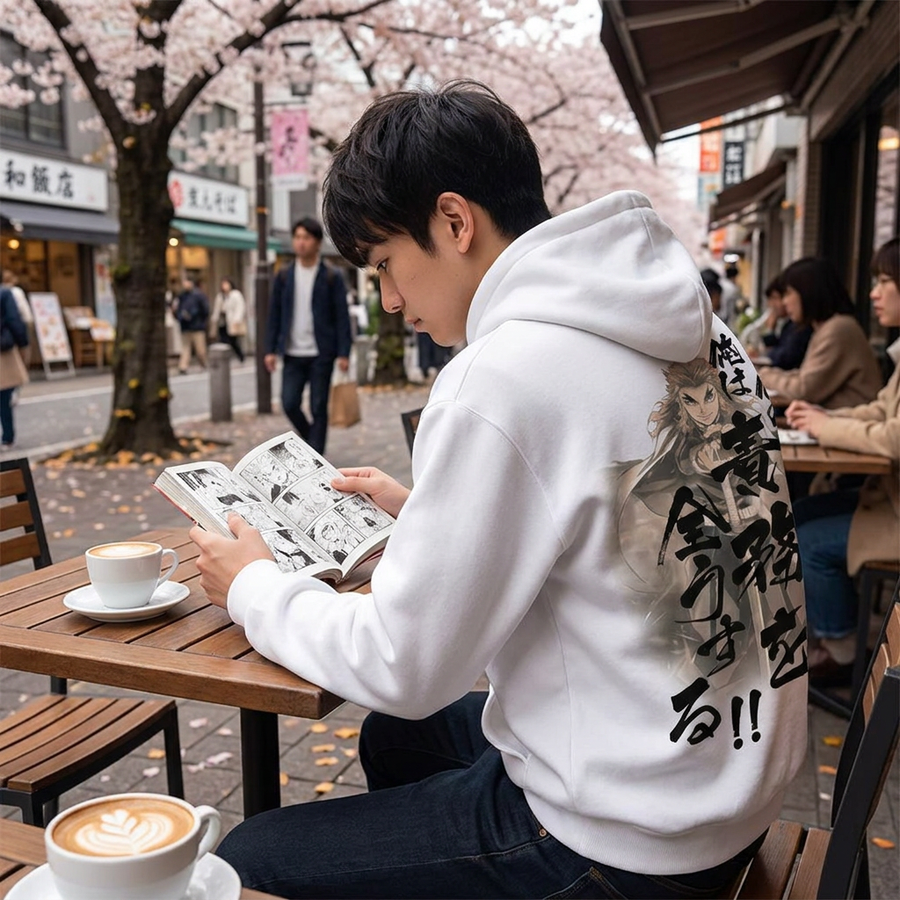 Anime 3D Print Kids Hoodie