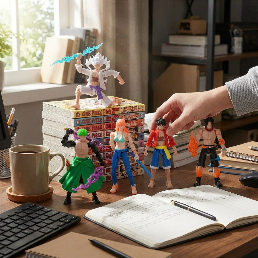 One Piece Naruto 3D Printed Action Figure lifestyle